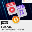 Nero Recode | MP3 & MP4 Converter Software | Audio & Video Converter | DVD Ripping, MP3, WAV, FLAC, MP4, AVI, MOV | Lifetime License | 1 PC | Windows 11 / 10 / 8