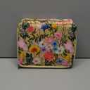 Vomgomfom Colored Pencil Case - 124 Slots Pencil Holder with Zipper Closure Twill Fabric Large Capacity Pencil Case for Watercolor Pens or Markers, Pencil Case Organizer for Artist (Yellow Flower)