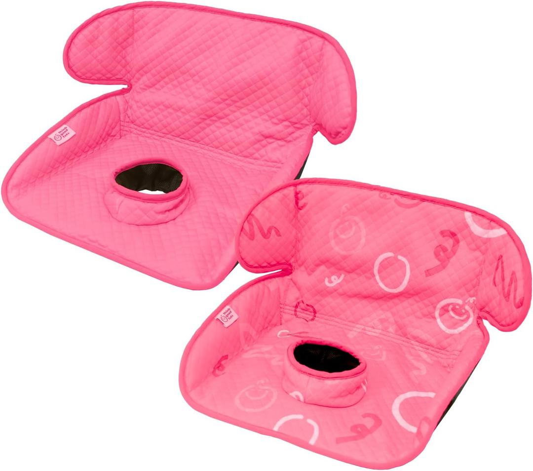 Pink Piddle Pad 2-Pack  Waterproof Car Seat & Stroller Protector for Potty Training Toddlers & Babies, Machine Washable, Anti-Slip Backing, Universal Fit