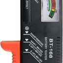 D-FantiX Battery Tester, Universal Battery Checker Small Battery Testers for AAA AA C D 9V 1.5V Button Cell Household Batteries Model BT-168