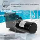 UST1072 115/230V Single Speed Swimming Pool Pump Motor Compatible with Hayward Super, Super II, Max Flow, Northstar & J'-acuzzi Magnum Pump, 56J Frame, 3/4 HP Round Flange Pool Motor
