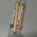 Bird Stand Perch Toy, Interactive Spinning Parakeet Toys, Wooden Exercise Wheel Parrot Toy, Enrichment Cockatiel Toy for Birds Cage, Bird Cage Accessories Perch Toys for Budgies (S) (Hemp Rope)