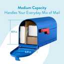 Architectural Mailboxes 7600BE MB1 Mailbox, Medium, Blue
