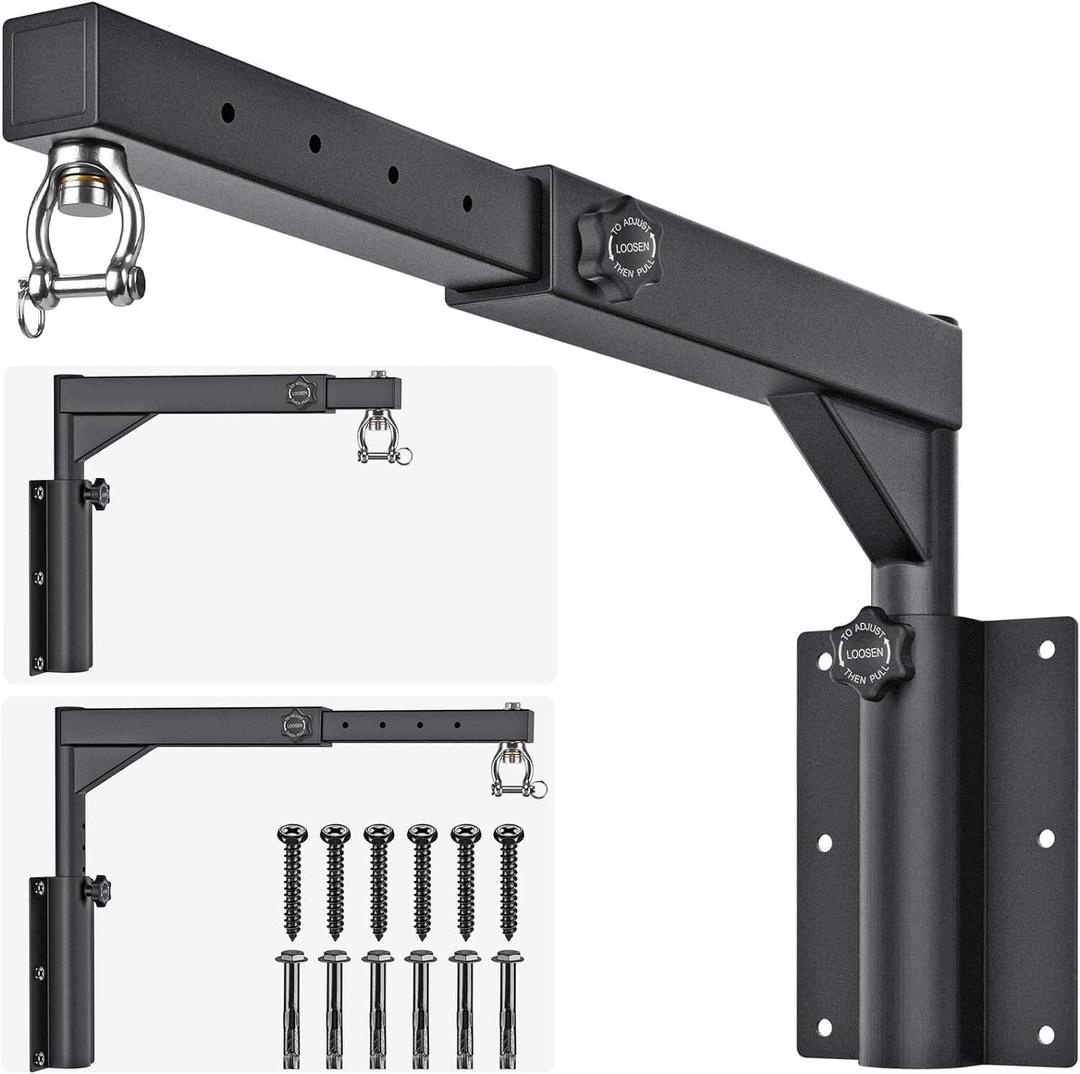 BeneLabel Wall Mount Heavy Bag Hanger, Heavy Duty Punching Bag Stand, Boxing Bag Bracket for Home Gym Indoor Outdoor, 800 LB Capacity