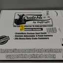 DIY Conversion/Bike Dog Carrier Package (Crate NOT Included) Padded Liner is 2 Sizes in One + 4 Point Safety Harness & Heavy Duty Fasteners Holds Pets 20lb+ for Safe Pet Bicycle Travel (Light Grey)