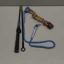 Flirt Pole for Dogs Pet Teaser Wand Outdoor Interactive Pet Dog Flirt Pole Training Exercise Rope Toy for Small Medium Large Dogs Cats (Blue & Black)