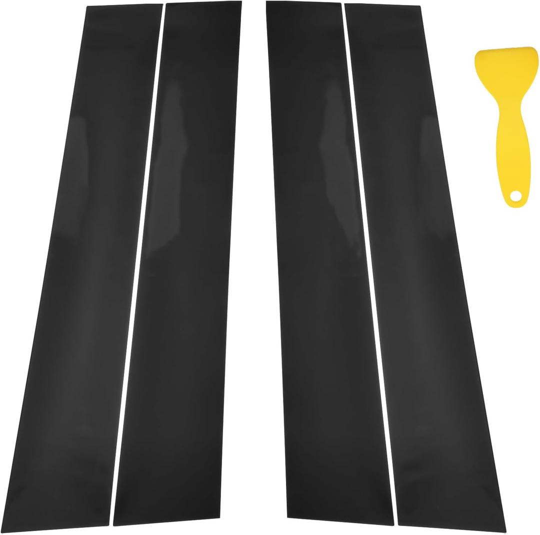 4pcs B+C Pillar Post Window Trim Kit Compatible with Chevrolet,Door Window Pillar Moldings Stickers Set Vinly Decal Decorative Sticker for Equinox 2018-2024Glossy Black 4pcs B+C Pillar Post Window Trim Kit Compatible with Chevrolet,Door Window Pillar Moldings Stickers Set Vinly Decal Decorative Sticker for Equinox 2018-2024Glossy Black