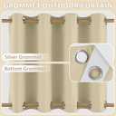 HDCAXKJ Waterproof Outdoor Curtains for Patio with Zipper Top & Bottom Grommet Thermal Privacy Drapes 2 Panels Gazebo Outside Blackout Curtains for Porch Pergola Backyard, 54" W x 84" L, Cream