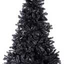 Sunnyglade 4 FT Halloween Black Premium Artificial Christmas Tree 400 Tips