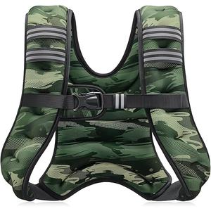 ZELUS Weighted Vest, 6lb/8lb/12lb/16lb/20lb/25lb/30lb Weight Vest with Reflective Stripe for Workout, Strength Training, Running, Fitness, Muscle Building, Weight Loss, Weightlifting (Forest Green Camo)