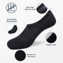 SIXDAYSOX No Show Socks Men 6/8 Pack Invisible Low Cut Non Slip Short Socks Size 5-11/10-13