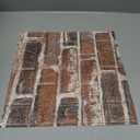 20PCS 3D Wall Panels Peel and Stick Foam 3D Brick Wallpaper Peel and Stick Red Faux Stone Wall Panel Self-Adhesive Wallpaper (20PCS, Red)