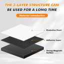 Aertiavty Magnetic Squares with Adhesive Backing, 360 Pcs 0.8" Fridge Magnets, Magnetic Strips with Adhesive Backing, 80 Mil Magnet Sheets for Whiteboard, Refrigerator, Crafts, Easy Peel and Stick