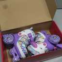 SULIFEEL Rainbow Unicorn 4 Size Adjustable Roller Skates for Girls Boys for Kids Ages 3-5 5-8 6-12 Children Skates Indoor Outdoor (X-Small - Toddler, Z Toddler Purple)