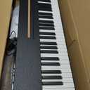 MOSEN Digital Piano 88 Key Weighted Keyboard, Full Size Keyboard Piano, Hammer Action,128 Voices, Recording, 3-Pedal, Music Stand, USB-MIDI MP3 Connecting, Electronic Piano for Beginner, MDP-88, Black