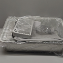 X-Large Stainless Steel Cat Litter Box, Enclosed Litter Box for Multiple Cats, Spacious and Easy to Maintain, Sturdy Metal Construction with Upper Cover, Litter Pad, Shovel and Footboard (Silver Gray)