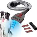 Penn-Plax VacGroom Pet Grooming and Shedding Vacuum Attachment Kit  Great for Dogs, Cats, and Your Furniture! Works With Almost All Vacuum Brands