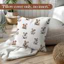Funny English Bulldog Throw Pillow Covers 18x18, English Bulldog Gifts for Women Men, Dog Lovers Gifts Decorative Pillow Covers, Dog Pillowcases Cushion Case for Home Couch Bedroom Decor