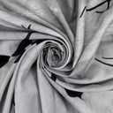 Halloween Shower Curtain Black Crow Bat and Dead Tree in Spooky Misty Forest Shower Curtain with Hooks, Scary Grey Full Moon Night Bathroom Curtains Shower Set Halloween Decor, 60X72Inches