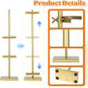 Tabletop Picture Frame Stand 29 inch Adjustable Tabletop Easel Stand for Display Metal Standing Frame Holder Stands Table Top Easels for Picture Frames, Artwork, Canvas Gold
