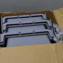 Rain Gutter Downspout Splash Block, Gutter Downspout Extensions for Water Drainage, 24" Gutter Splash Guards Downspout Extender, Fixable Down spout Drain Trays with PE Nails(3 Pack, Gray) (Gray)