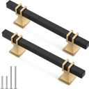 10 Pack 3-3/4 Inch Black and Gold Cabinet Pulls Black and Gold Cabinet Handles Kitchen Cabinet Handles Dresser Drawer Pulls Kitchen Cabinet Hardware