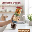 16oz 4Pack Glass Overnight Oats Jars Containers with Airtight Leakproof Lids, Reusable Mason Jars for Meal Prep, Yogurt Parfaits, Smoothies, Salads & Healthy Breakfasts (16 OZ-4-1)