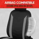Motor Trend SpillGuard Seat Covers for Cars Trucks SUV Gray Seat Covers with Waterproof Neoprene Lining, Automotive Car Seat Covers for Front Seats Only, Forros Para Asientos de Carro
