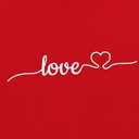 Valentines Day Shirt for Women Valentines Love Heart T-Shirts Romantic Love Tee Tops (Red, M)