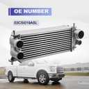 03CSI019ASL Aluminum Turbo Intercooler Replacement for Ford F150 F-150 2.7L 3.5L EcoBoost 2015 2016 2017 2018 2019 2020