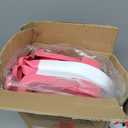 Collapsible Baby Bathtub for Newborn, Foldable Baby Bath Tub with Thermometer & Soft Floating Cushion & Drain Hole, Portable Travel Infant Bath Tubs for Newborns to Toddler 0-36 Months Girl, Pink