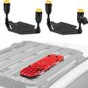 BUNKER INDUST Recovery Track Board Mounting Kit, Universal Traction Boards Mount Bracket for Rooftop Platform with Lock ( Only for 2 Boards)