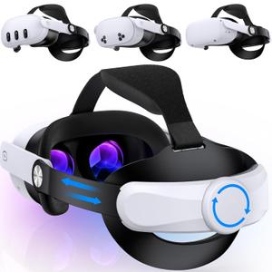 Kawaye for Meta Quest 3S/Quest 2/Quest 3 Head Strap, Adjustable Head Strap Replacement for Elite Strap, VR Headset Strap Enhanced Support&Comfort for Games