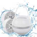 Bath Filter for Tub Faucet Fitespot, Bath Water Filter 2 Filters Cartridges 10 Stages Filtration, Bath Filter Faucet 2,500 Gallons Removes Chlorine, Shower Filter for Healthier Skin Hair (White)