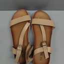 DREAM PAIRS Women’s Open Toe Ankle Strap Espadrille Casual Flatform Platform Wedge Sandals, 8.5
