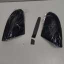 D-Lumina Sequential LED Side Mirror Turn Signal Lights Smoked Lens Puddle Light Assembly for Dodge Ram 1500 2009-2018, Ram 2500 3500 2010-2018, Dynamic Indicator Strip Mirror Marker Lamp, Pack of 2 (Smoked Cover Sequential Amber  White)