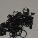 44 Pack Curtain Rings with Clips, Black Curtain Hooks Hangers 1" Interior Diameter, Metal Drapery Rings for Hanging Drapes Bows Tension Rod, Fits up to 5/8 in Curtain Rod