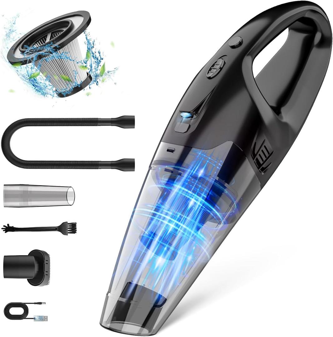 BSRCO Effortless Cleaning, Refined. The 30-Minute Cordless Handheld Vacuum - Ultra Light at 1.65lbs with Guiding Light