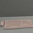 Logitech MK270 Wireless Keyboard and Mouse Combo for Windows, 2.4 GHz Wireless, Compact Mouse, 8 Multimedia and Shortcut Keys, 2-Year Battery Life, for PC, Laptop - Rose