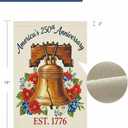 5 x USA 250th Anniversary Garden Flags,America Garden Flags For Outside,12x18'',Double Sided Flag For Outdoor Garden Decor (Liberty Bell)