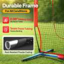 VIVOHOME Baseball Softball Batting Net - 7x7 Ft Baseball Backstop, Softball Practice Net for Hitting, Pitching, Throwing with Batting Tee and Carry Bag, 77 Ft