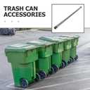 SOLUSTRE Trash Can Wheel Axle Rod 21.65 Inch Metal Replacement for Garbage can Accessories Smooth Operation Easy Installation Compatible with Sanitation Bins