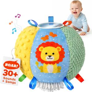 Move2Play, Interactive Baby Ball with 30+ Sounds & Songs | Toys for 1 Year Old Boys & Girls | Baby Toys 6-12+ Months | Musical Crawling Ball for Toddlers 1-3 | 1st Birthday Gift | Sensory