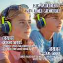 Mokata Kids Headphones Bluetooth 5.3 Wireless Lightweight Fast Charging 68 Hours Play Time Volume Limited 85/94dB Over Ear Foldable with Built-in Mic for Toddler Boy Tablet Pad Deepblue