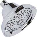 Aqua Elegante Massage Shower Head With Mist - High Pressure Boosting, Adjustable Massaging Rainfall Showerhead For Low Flow Showers With Water Saving Nozzles - 2.5 GPM - Polished Chrome