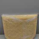 Yerliker 1 Pack Cane Chair Replacement, Natural Chair Replacement Cane Seat for Home Office, Ash Wood and Rattan (Yellow)