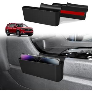 Muslogy for 2025 2024 2023 Pilot Center Console Shifter Storage Box ABS Material Console Side Organizer Left & Right Set Compatible with Honda Pilot 2023-2025