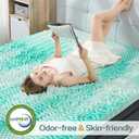SINWEEK Mattress Topper Memory Foam Mattress Topper 2 Inch Queen Soft Mattress Pad for Pressure Relief, 5-Zone Design, CertiPUR-US Certified, Green