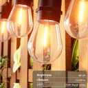 Svater Outdoor String Lights 200 FT, E26 Socket, 64pc S14 Shatterpoof Bulbs, 1 Watt Dimmable 2700K Warm White, IP65 Waterproof Commercial Grade Patio Light (4 Pack X 50FT)