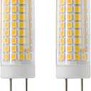 LED GY8.6 Bulb, 7W T4 G8 LED Bulb, 75W Halogen Bulb Replacement, GY8.6 Bi-pin Base Light Bulb, AC120V for Under Counter Kitchen Lighting, Light Fitting, 2-Pack (Warm White 3000k)